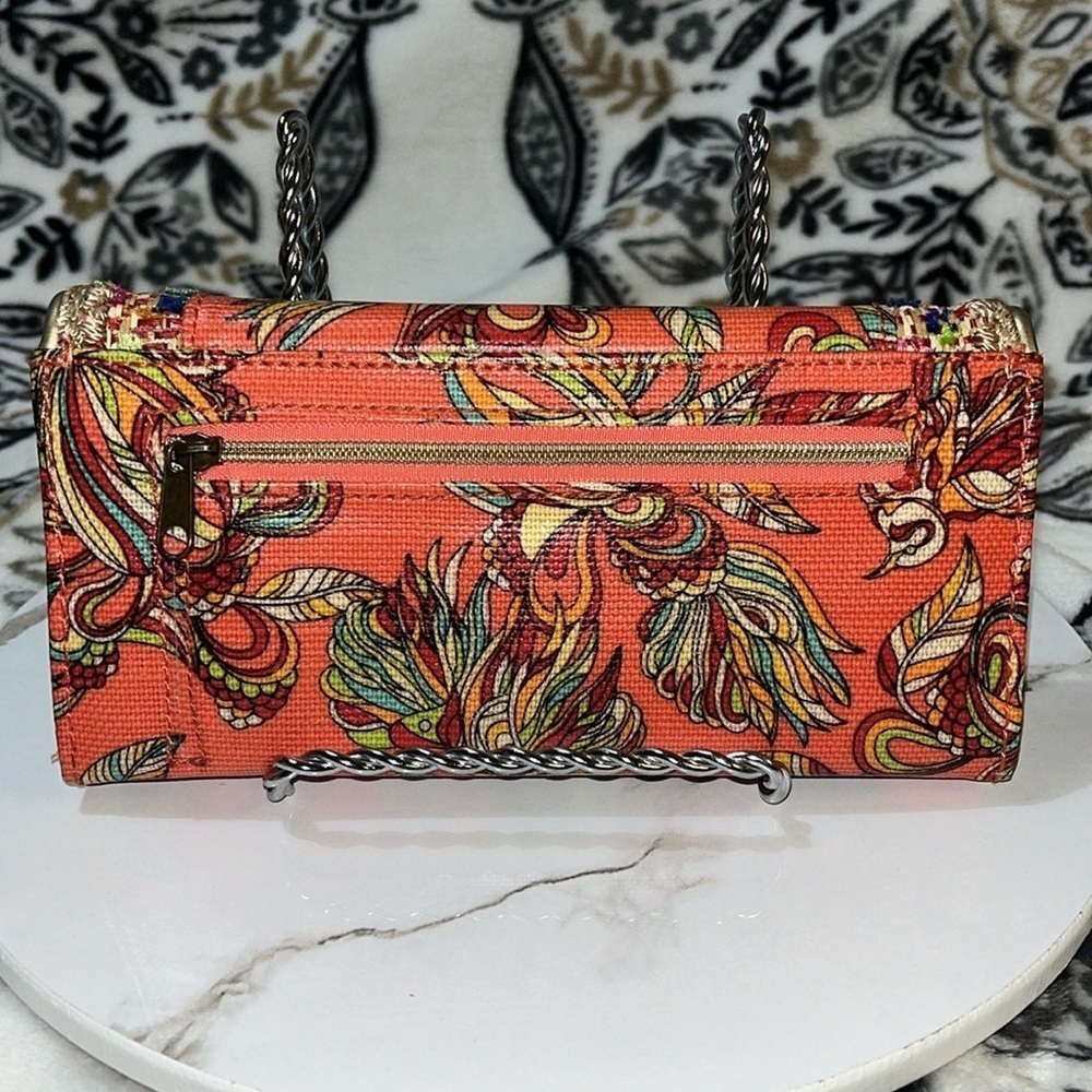 Sakroots Women's Artist Circle Trifold Wallet, Coral Treehouse, One Size - Picture 13 of 14